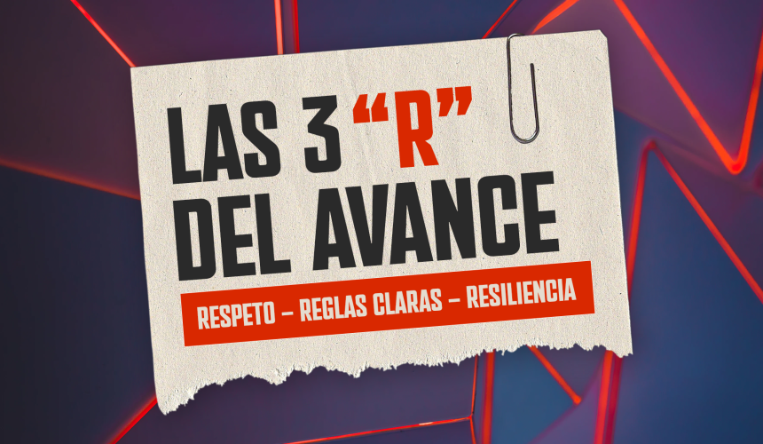 Las 3 R del avance Las 3 R del avance
